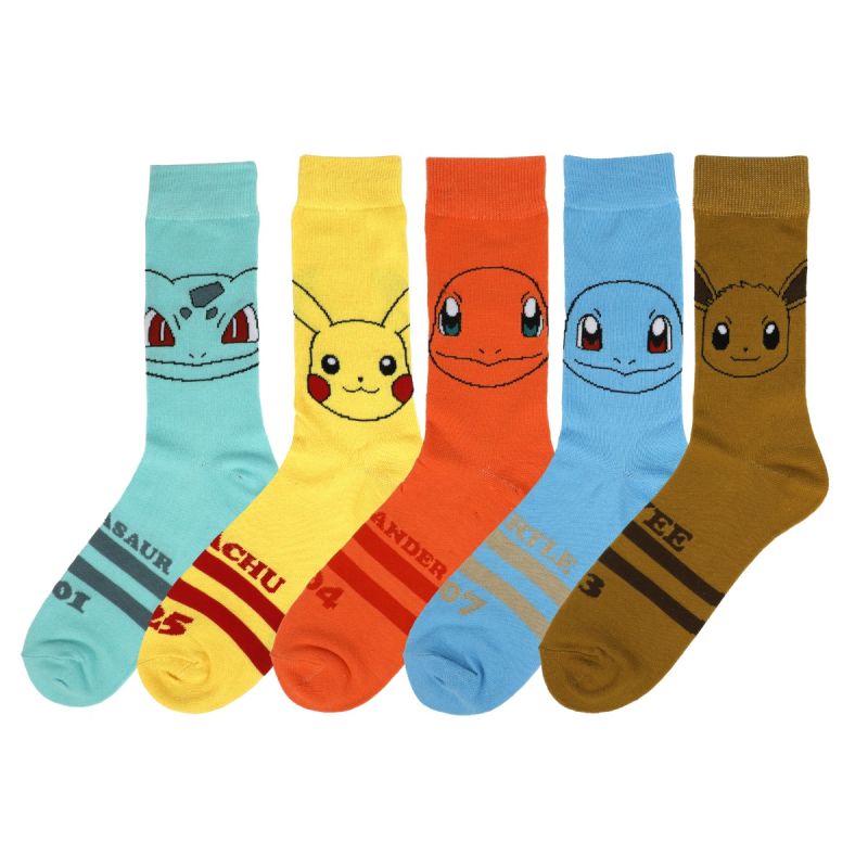 chez-rhox-geek-stop-socks-nintendo-pokemon-charmander-squirtle-bulbasaur-pikachu-eevee-5-pairs-crew.jpg