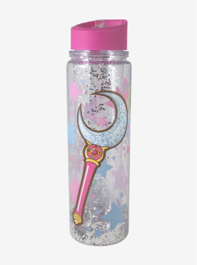 chez-rhox-geek-stop-water-travel-bottle-sailor-moon-pink-glitter-star-bpa-free.PNG