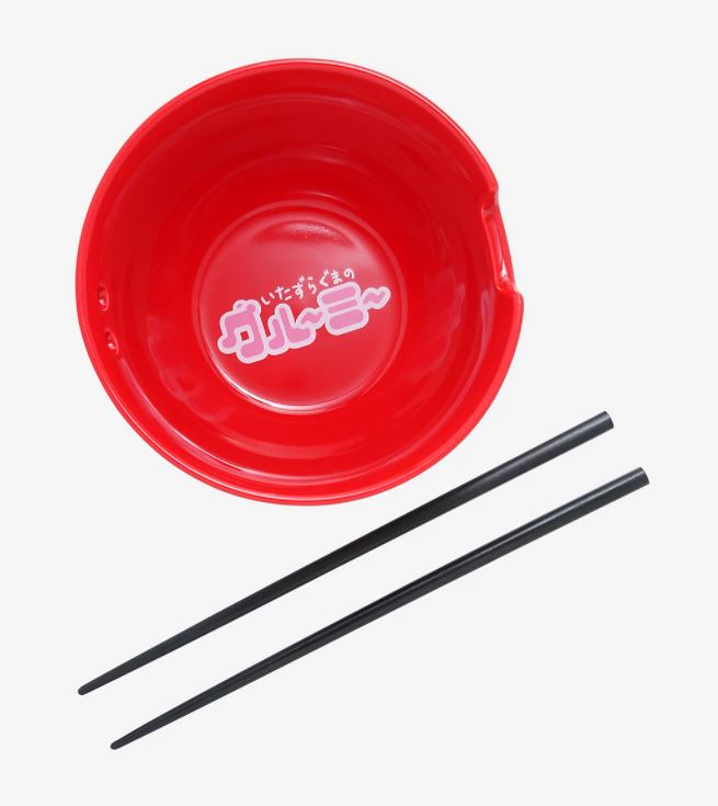 chez-rhox-geek-stop-ramen-bowl-gloomy-the-naughty-grizzly-red-black-chopsticks-1.JPG