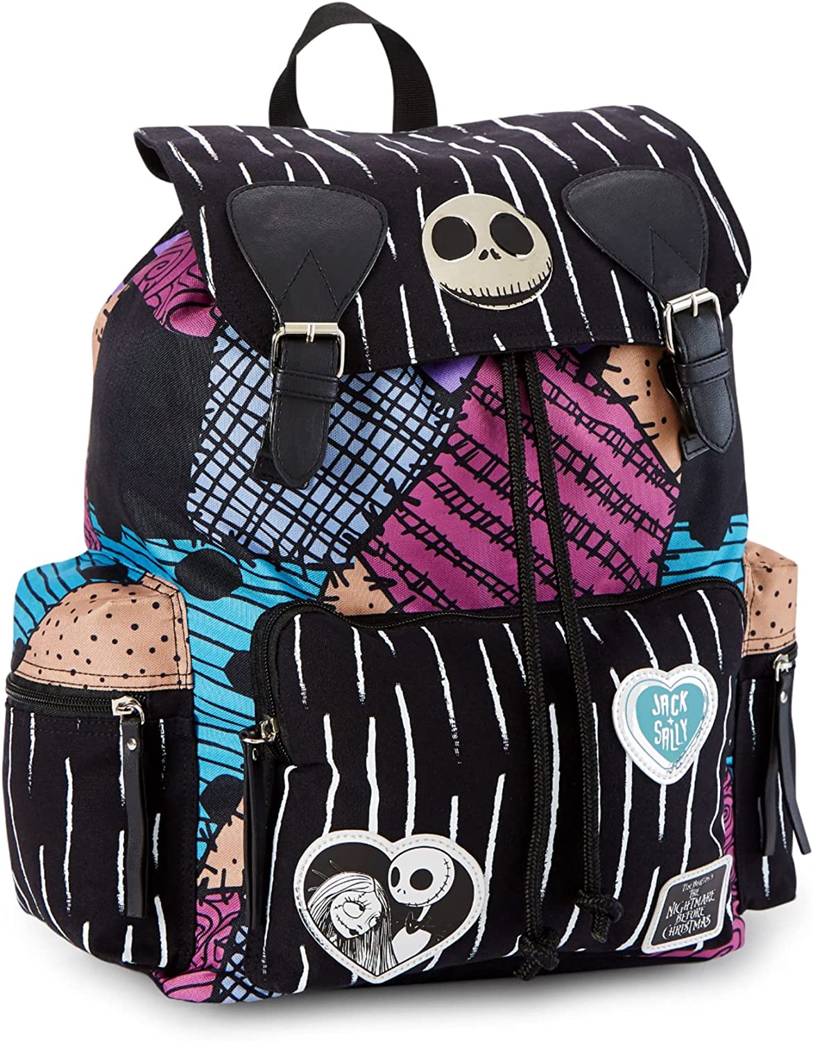 chez-rhox-geek-stop-backpack-disney-nightmare-before-christmas-pattern-rucksack-metal-badges-jack-and-sally-multicolor-4.jpg