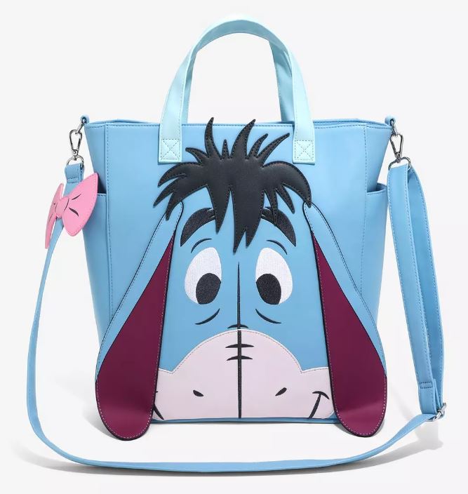 chez-rhox-geek-stop-tote-bag-disney-winnie-the-pooh-eeyore-face-convertible-blue-faux-leather.JPG