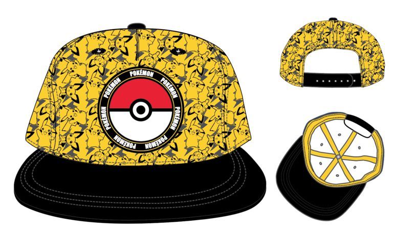 chez-rhox-geek-stop-cap-pokemon-pikachu-and-pichu-with-pokeball-logo-snapback-youth-yellow-and-black.jpg