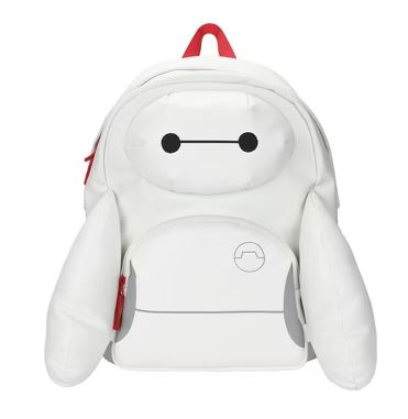Mini Sac à Dos - Disney Big Hero 6 - Baymax en Faux Cuir Blanc
