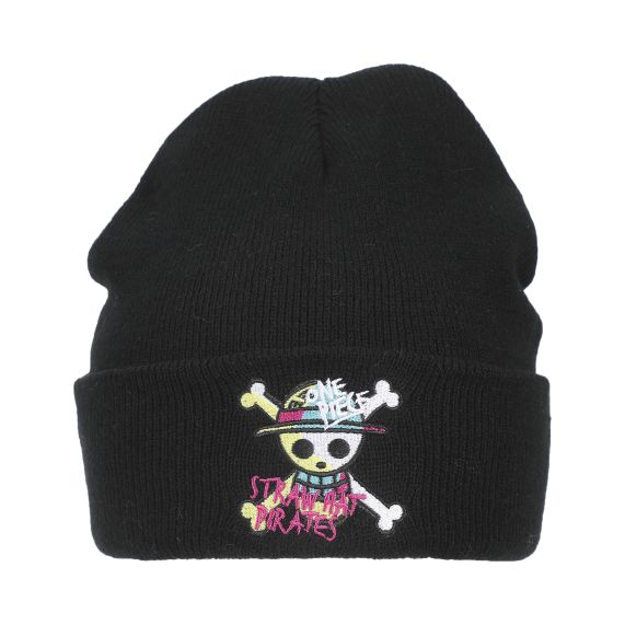 Tuque - Netflix One Piece - Logo Straw Hat Pirates Noire