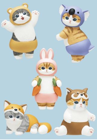 Boîte mystère - Mofusand - Nyanpantsu Cats Wearing Pants Mini Figurine