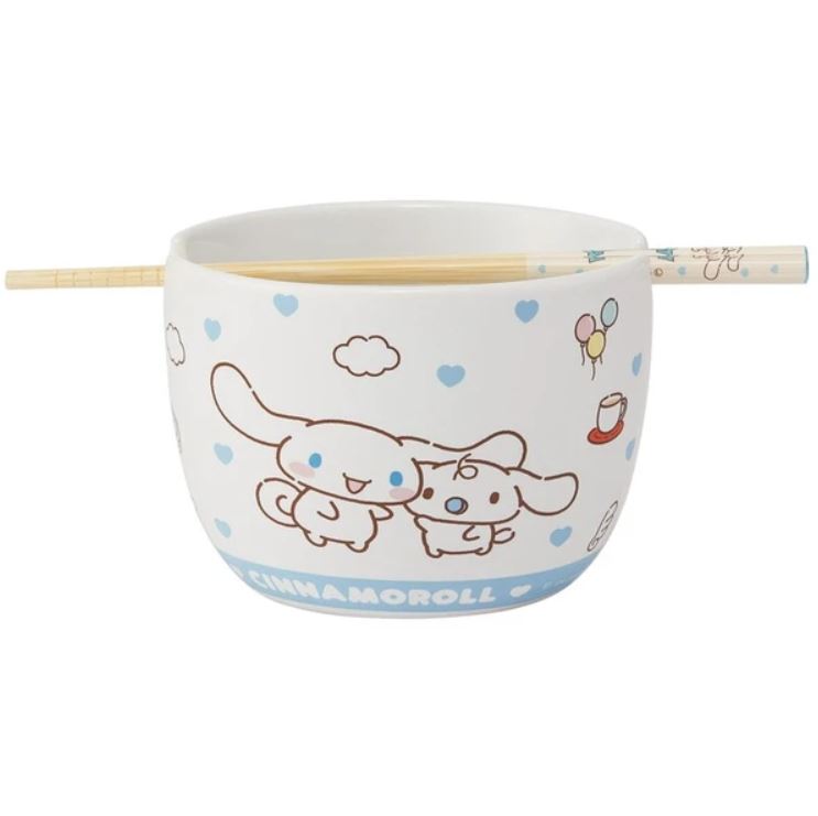 Bol - Sanrio - Cinnamoroll avec Milk pour Ramen avec Baguettes
