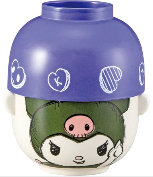 Bol - Sanrio Kuromi - Ensemble pour le Riz et la Soupe