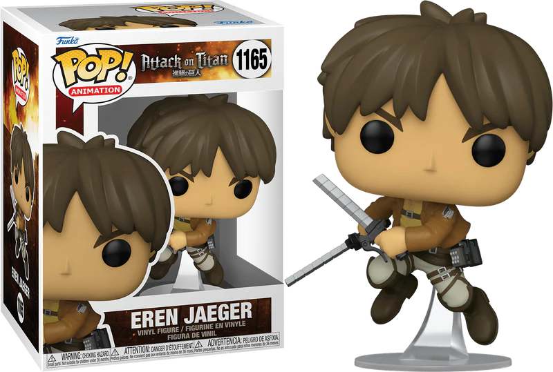 Funko Pop! Animation - Attack on Titan - Eren Jaeger (Action Pose) 1165 *CLEARANCE*