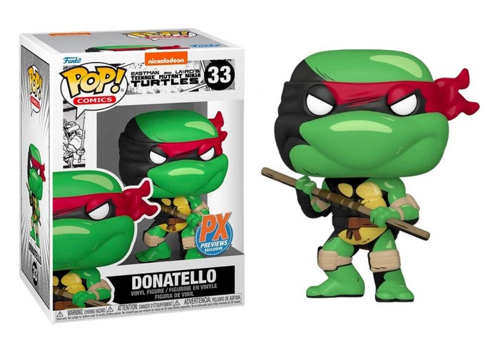 Funko Pop! Comics - Nickelodeon Eastman and Laird's Teenage Mutant Ninja Turtles - Donatello 33 *PX Preview Exclusive* *CLEARANCE*