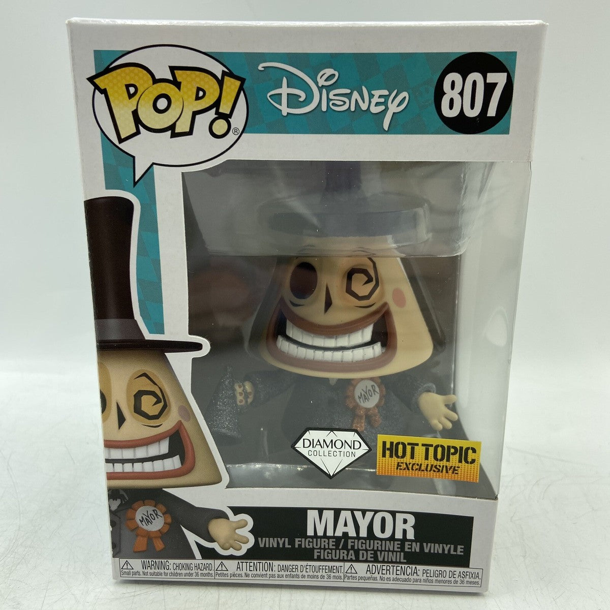 Funko Pop! - Disney The Nightmare Before Christmas - Mayor 807 *Diamond Collection Hot Topic Exclusive*