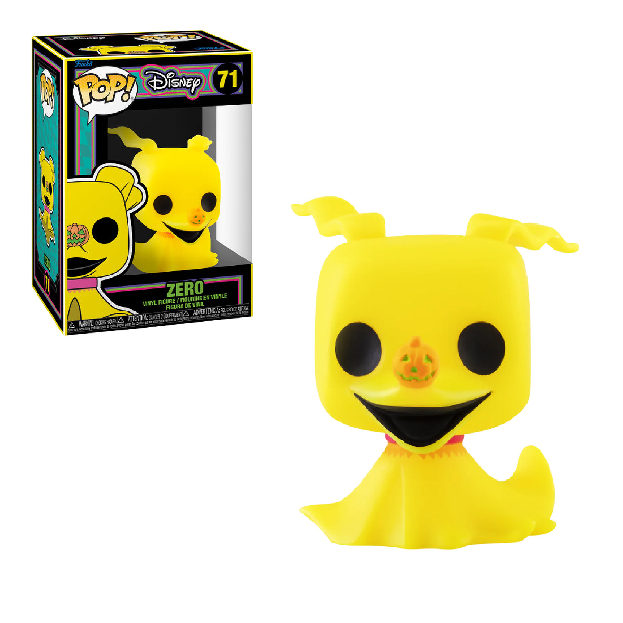 Funko Pop! - Disney The Nightmare Before Christmas - Zero (Blacklight) 71 *Clearance*