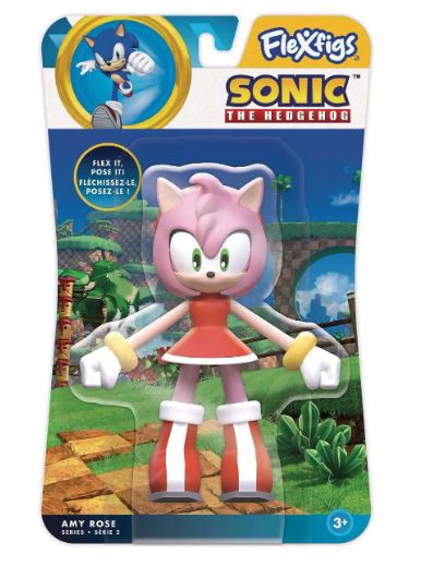 Figurine - Sonic The Hedgehog - Flexfigs Amy Rose Série 2