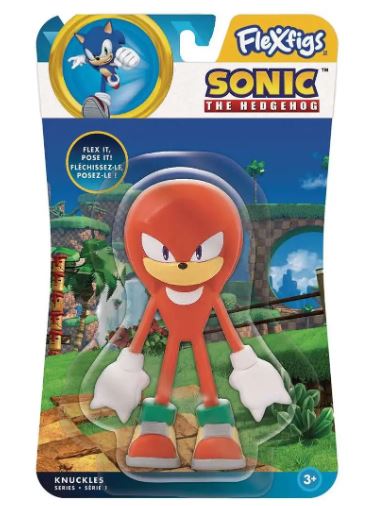 Figurine - Sonic The Hedgehog - Flexfigs Knuckles Série 1