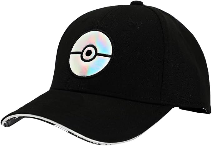 Casquette - Pokémon - Pokeball Holo Noir Ajustable Snapback