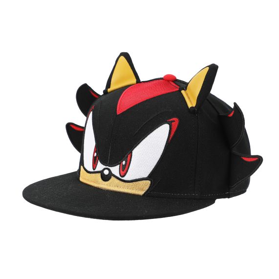 Casquette - Sonic The Hedgehog - Visage de Shadow 3D Rouge et Noire Snapback