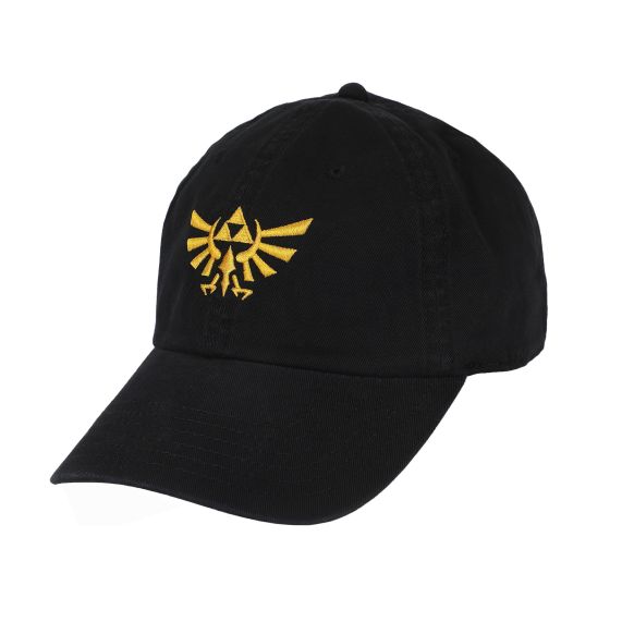 Casquette - The Legend of Zelda - Emblème de Hyrule Brodée Noire Style Baseball