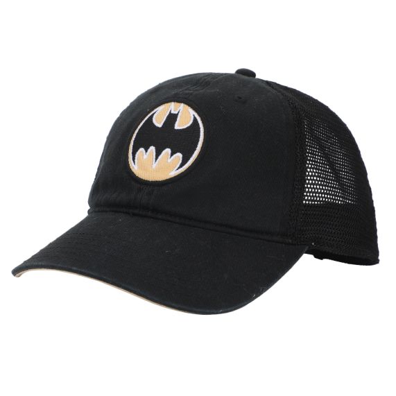 Casquette - DC Comics Batman - Logo Classique Rond Noire et Jaune Snapback Ajustable