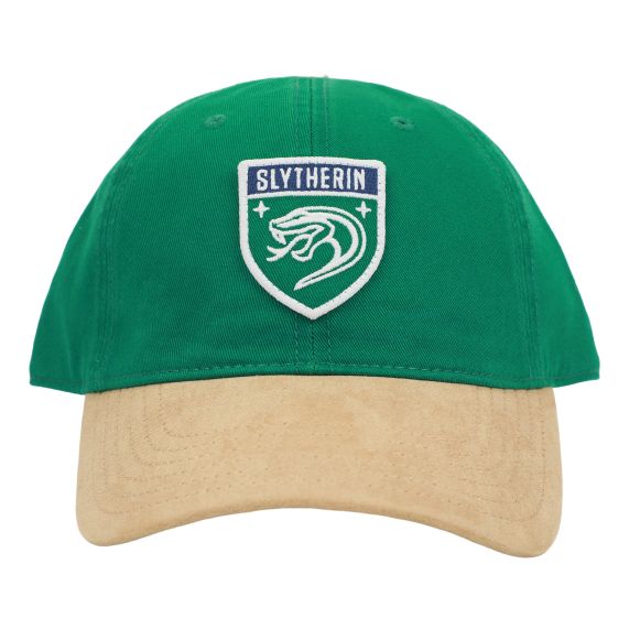 Casquette - Harry Potter - Patch de Serpentard Beige et Vert Ajustable
