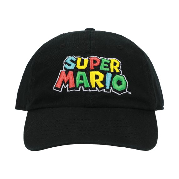 Casquette - Nintendo Super Mario - Logo Noire Ajustable