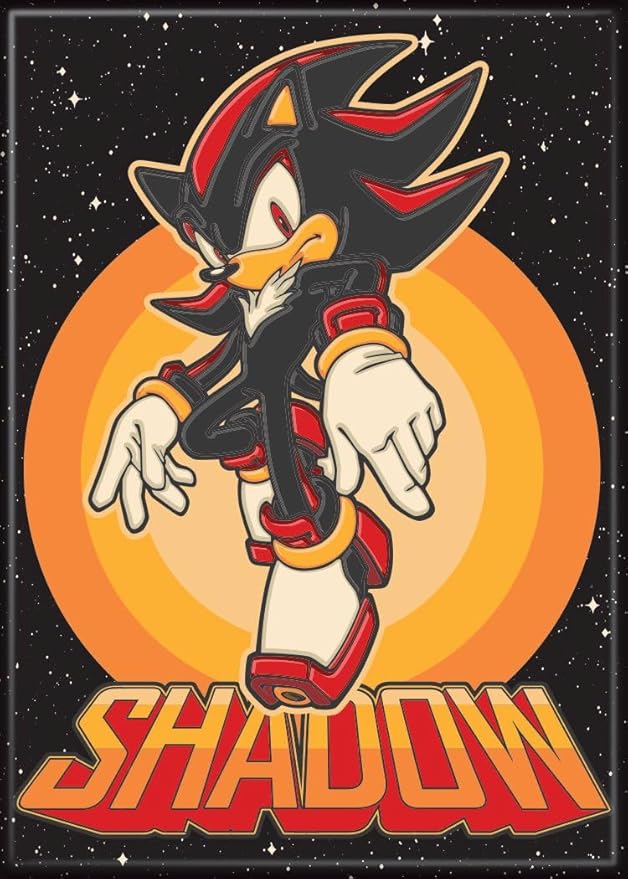 Aimant - Sonic the Hedgehog - Shadow On Black
