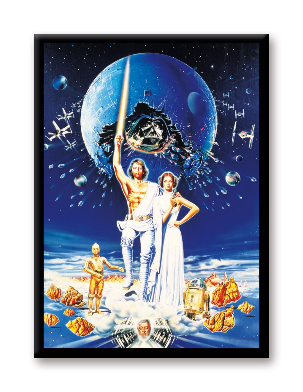 Aimant - Star Wars - Retro Luke et Leia