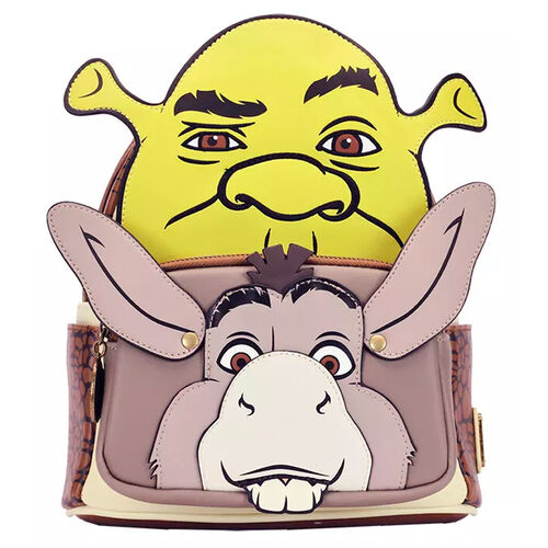 Mini Sac à Dos - Dreamworks Studio Shrek - Shrek et l'Âne en Faux Cuir