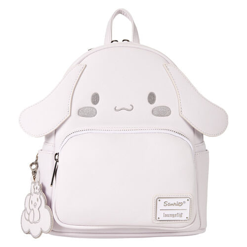 Mini Sac à Dos - Sanrio Cinnamoroll - Visage de Cinnamoroll en Faux Cuir Blanc