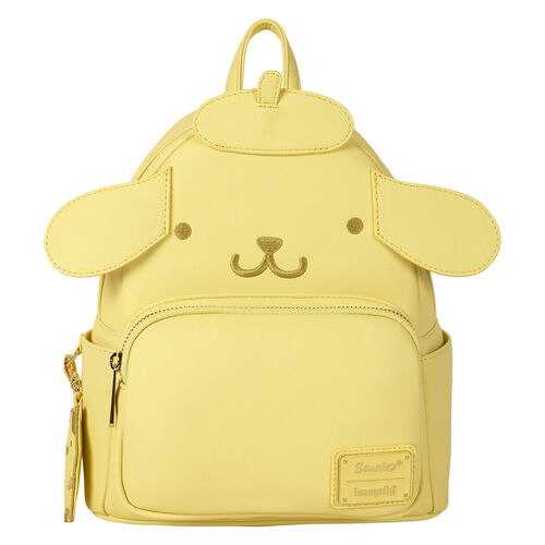 Mini Sac à Dos - Sanrio Pompompurin - Visage de Pompompurin en Faux Cuir Jaune