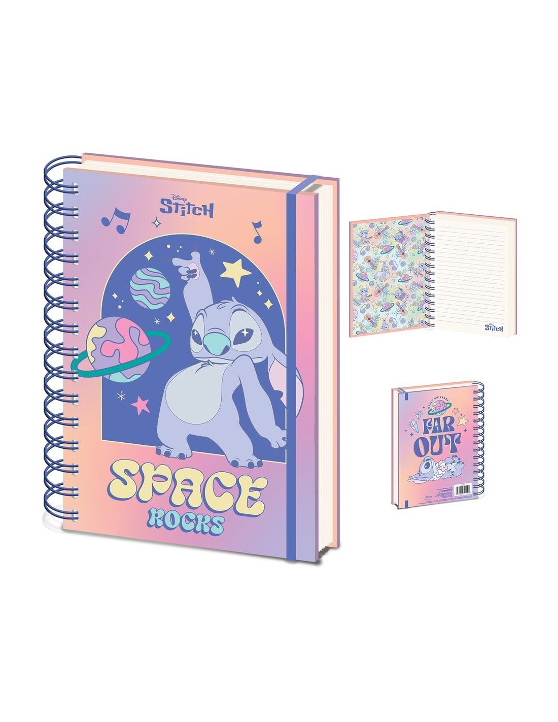 Carnet de Notes - Disney Lilo & Stitch - Stitch ' Space Rocks'