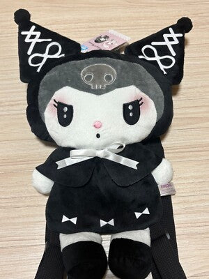 Sac à Dos - Sanrio Kuromi - Robe Noire en Peluche 15"
