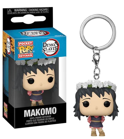 Funko Pocket Pop! Keychain - Demon Slayer - Makomo (Flower Headdress) *Clearance*