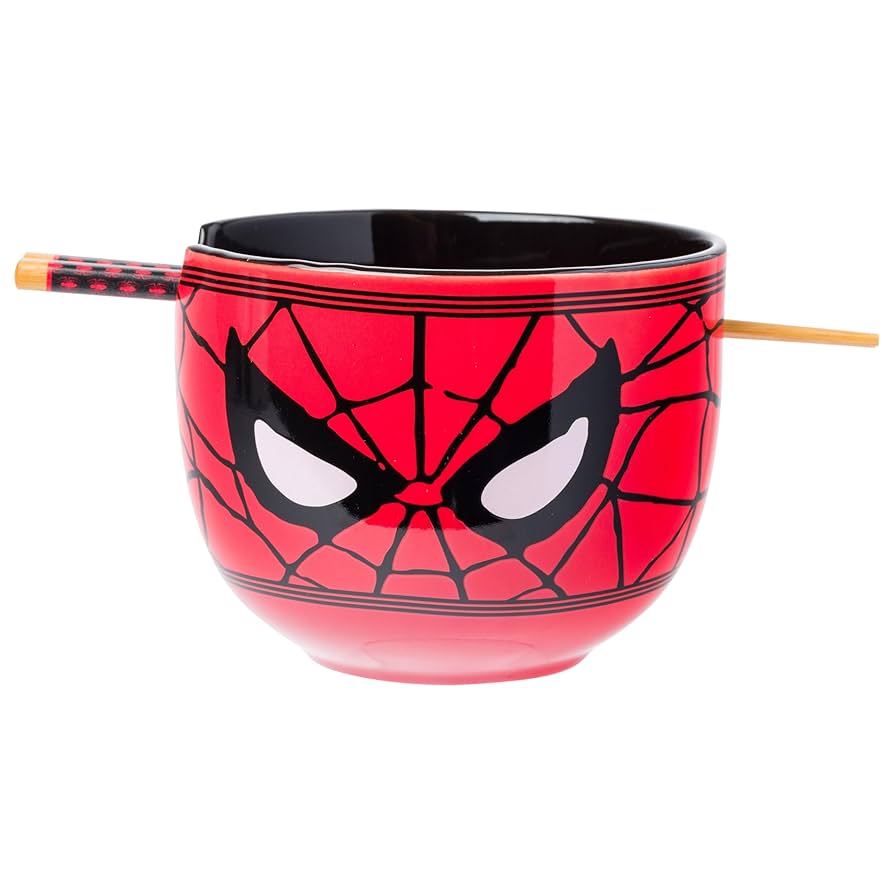 Bol - Marvel Spider-Man -Masque de Spider-Man pour Ramen avec Baguettes