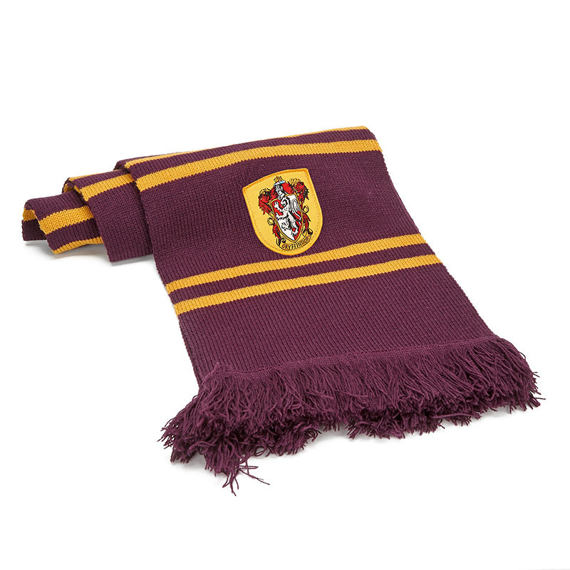 Foulard - Harry Potter - Maison Gryffondor Avec Bande Jaune et Patch Cinéreplica