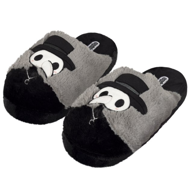 chez-rhox-geek-stop-slippers-squishables-plague-doctor-plush-slide
