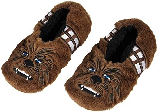 chez-rhox-geek-stop-slippers-star-wars-chewbacca-brown-plush