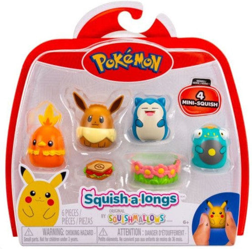 Jouet - Pokémon - Squish-a-Long Mini Squishy Série 1