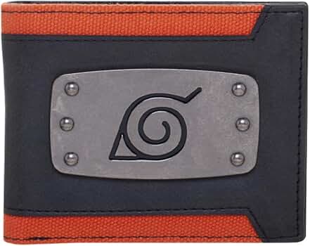 Portefeuille - Naruto Shippuden - Bandeau de Konoha en Métal et Faux Cuir Bifold