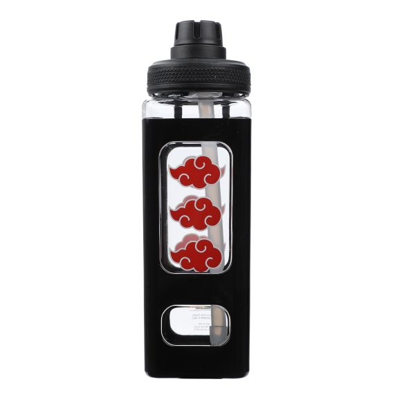 Bouteille de voyage - Naruto Shippuden - Nuages de l'Akatsuki avec Paille 24oz