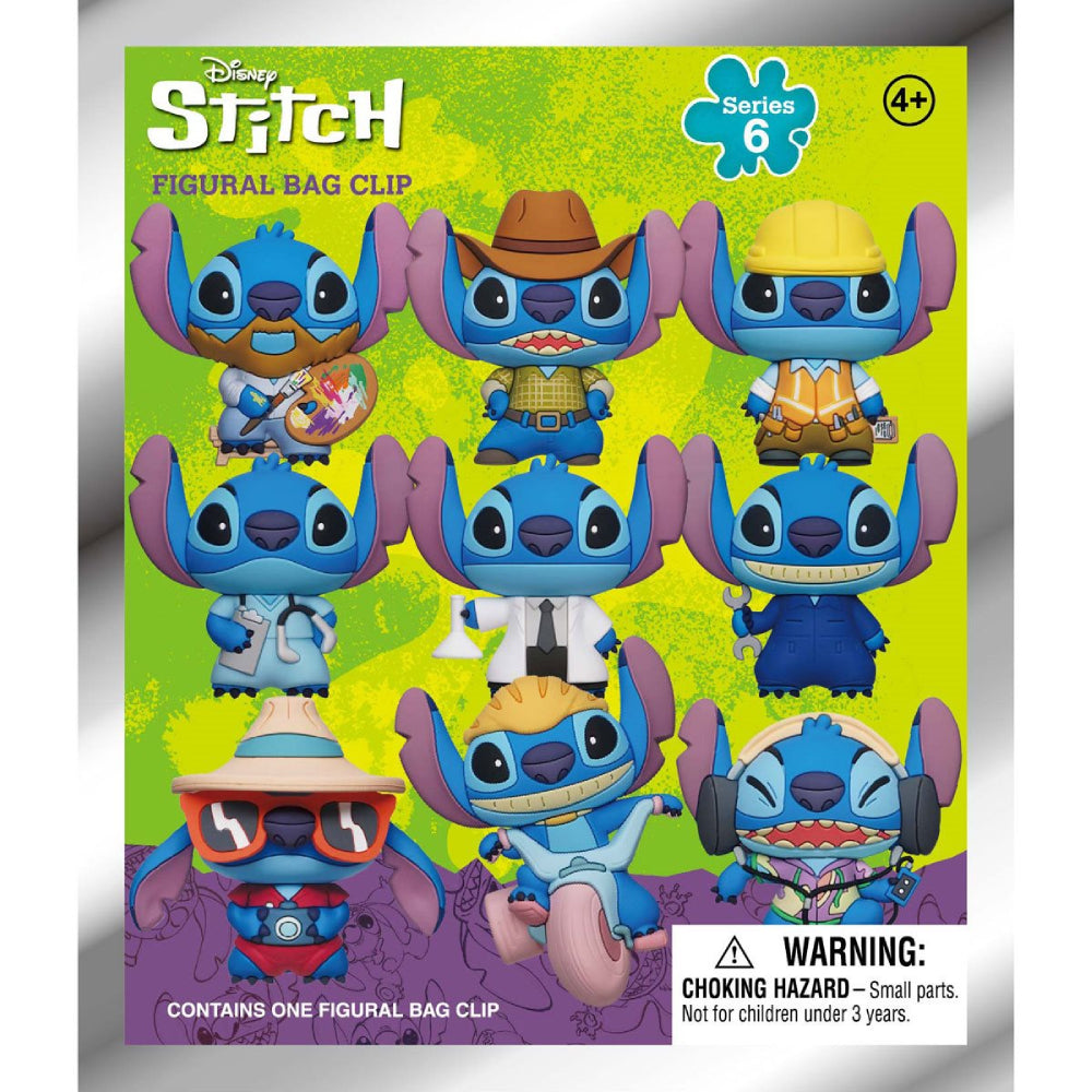 Sac Mystère - Disney Stitch - Porte-clés Figurine Clip pour Sac à Dos Série 6