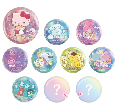 Mystery Bag - Sanrio Characters - Secret Aurora Series Metallic Macaron Can Badge Collection