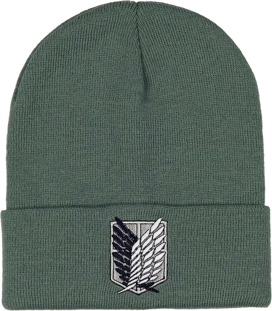 Beanie - Attack on Titan - Green Embroidered Scouting Legion Logo