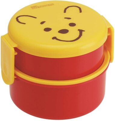 Boîte Bento - Winnie l'Ourson - Winnie Visage Ronde de 2 Compartiments 500ml *Liquidation*