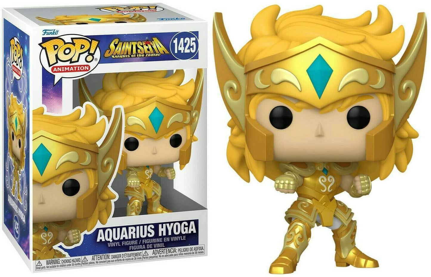 Funko Pop! Animation - Saint Seiya Knights of the Zodiac - Gold Aquarius Hyoga 1425 *LIQUIDATION*