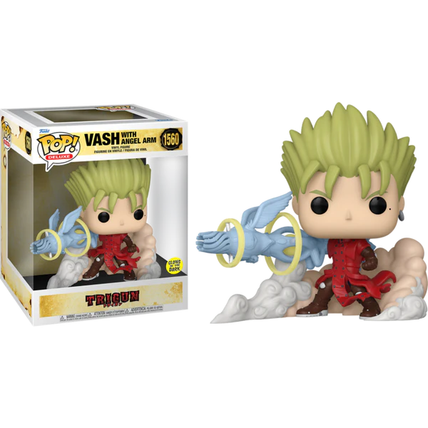 Funko Pop! Deluxe - Trigun - Vash with Angel Arm 1560 *GITD Glow in the Dark* *Liquidation*