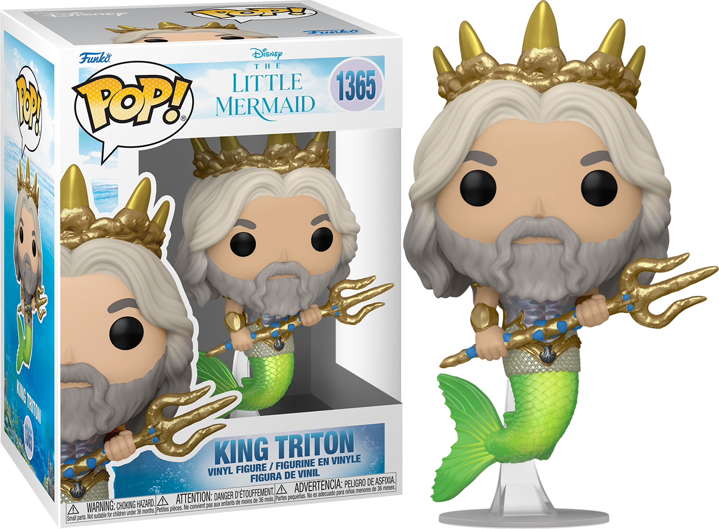 Funko Pop! - Disney The Little Mermaid Live Action - King Triton 1365 *CLEARANCE*