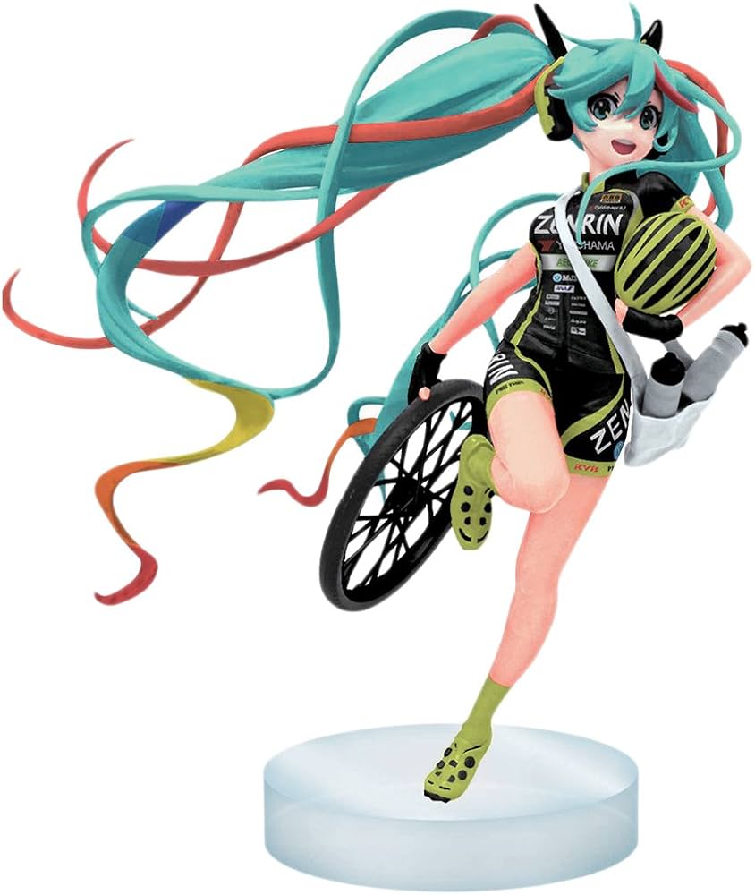Figurine - Hatsune Miku 初音ミク- Banpresto Chronicle Racing Miku 2016 Team Ukyo Cheering Version *Clearance*