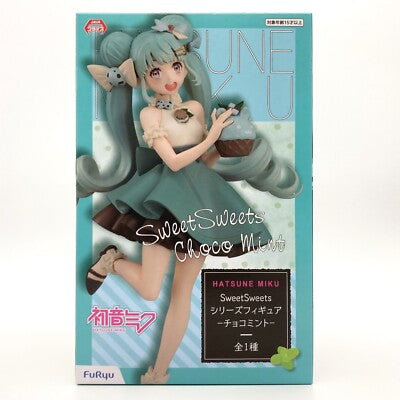 Figurine - Hatsune Miku 初音ミク- SweetSweets Choco Mint 8" *Liquidation*