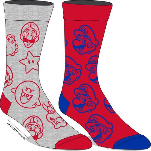 chez-rhox-geek-stop-socks-nintendo-super-mario-mario-luigi-star-boo-bowser-yoshi-red-and-gray-2-pairs-crew.jpg
