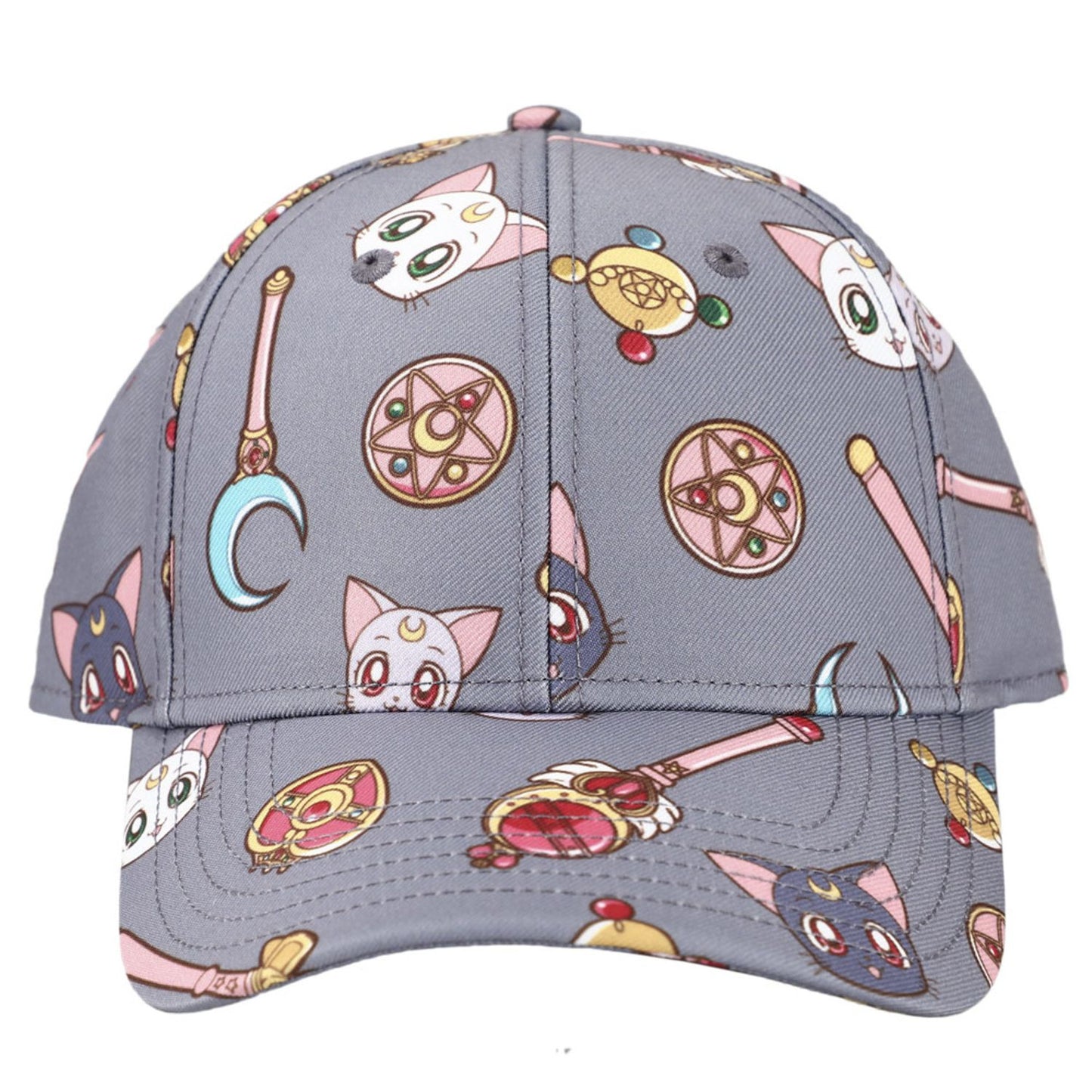 chez-rhox-geek-stop-figurine-cap-sailor-moon-luna-artemis-diana-brooch-and-wand-grey-snapback-ajustable.jpg