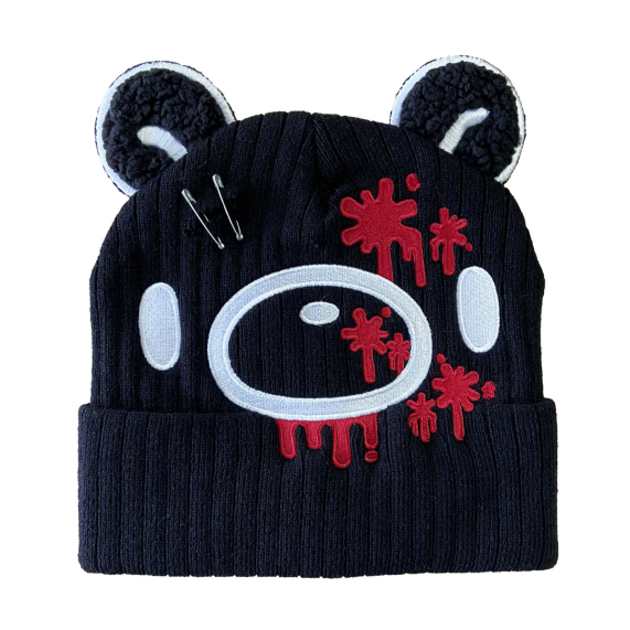 chez-rhox-geek-stop-tuque-winter-hat-gloomy-bear-3d-ears-black-red-white-face-knit.png